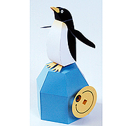 ＜東急百貨店＞【からくりペーパークラフト】1.ペンギンの見果てぬ夢画像