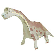 ＜東急百貨店＞【すぐできる紙恐竜2】ブラキオサウルス画像
